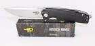 Bestech Knives BG01A Lion Flipper Knife Black G-10 Handle D2 Plain Edge Blade