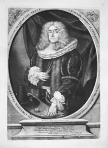 c1720 Peller von Schoppershof Christoph Scrapbook Art Portrait Hot - Picture 1 of 1