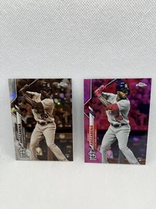 2020 TOPPS CHROME #49 RANDY AROZARENA SEPPIA & ROSA RIFRATTORE ROOKIE - Foto 1 di 4