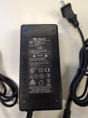 Black Original Unagi Scotter Model One E350 E500 Scooter Charger Power Adapter 1 - Image 1 of 4