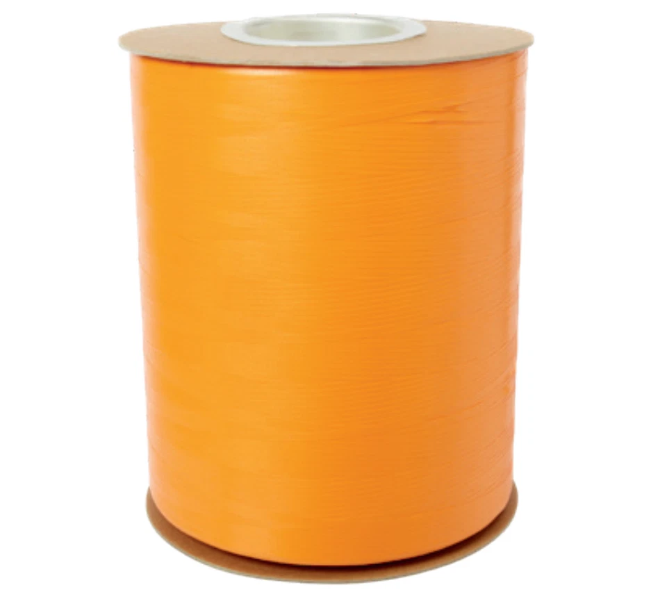 Tropical Orange Berwick Offray 3/16” x 15,000 Yards Curling Balloon Party Ribbon - Image 1 of 1
