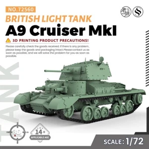 SSMODEL SS72560 1/72 25mm Military Model Kit British A9 Cruiser MkI Light Tank - Bild 1 von 10