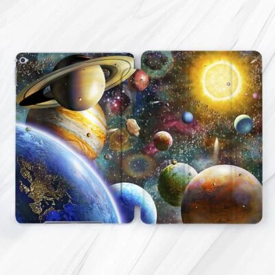 Solar System Space Planets Case For iPad 10.2 Air 3 4 5 Pro 9.7 11 12.9 Mini - Image 1 of 4