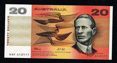 AUSTRALIA 20 DOLLARS 1989- 1991 P-46h XF+ / AU - Image 1 of 2