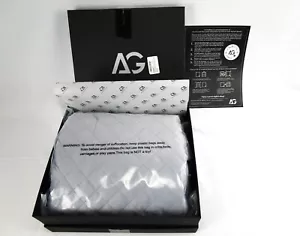 Ropa de cama AG Cubierta de edredón extraíble para manta ponderada - 48 x 72 pulgadas Gris oscuro - Imagen 1 de 4