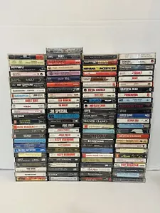 101 Cassette Tape Lot 80’s Rock Heavy Metal Kiss Metallica Judas Ozzy Scorpions - Picture 1 of 3