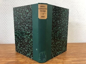 JOURNAL D'AGRICULTURE PRATIQUE 1907 1er Semestre en Reliure 6 planches Couleurs - Picture 1 of 8