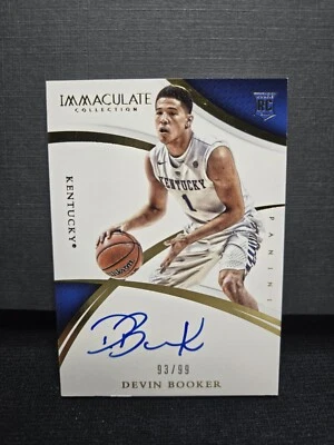 2015 Panini Immaculate Collegiate Devin Booker Rookie Auto /99 RC On Card - Image 1 of 4