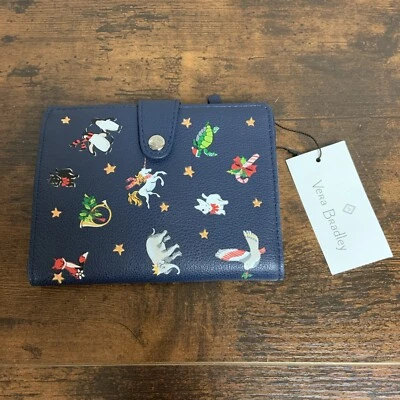 Cartera pasaporte de vacaciones Vera Bradley RFID motivos globos de nieve nueva con etiquetas Foto 1 de 4