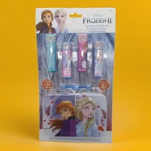Disney Frozen Kids Lip Balm 5 Piece Set Flavored Grape Cotton Candy Blueberry - Picture 1 of 8