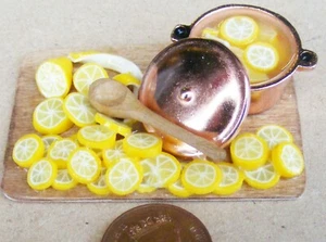 Making Lemon Drink On A Board Large Pan Tumdee 1:12 Scale Dolls House Miniature - Picture 1 of 1