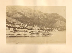 Monte-Carlo, vue prise de MONACO, Vintage albumen print c.1885 - 12x18,2 cm - Picture 1 of 1