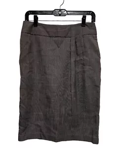 NWOT Worthington Pencil Skirt Women Size 4 Brown Lined Zipper New Office CCI-B - Picture 1 of 9