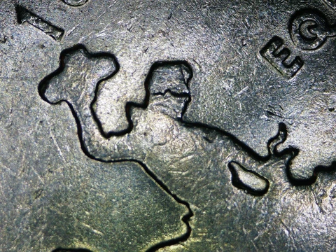 2007 WYOMING STATE QUARTER ERROR CRACKED SKULL SPLIT SKULL Cover