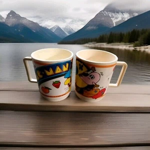 VINTAGE 1980’s PAC MAN MIDWAY DEKA PLASTIC MUG CUP - Picture 1 of 11