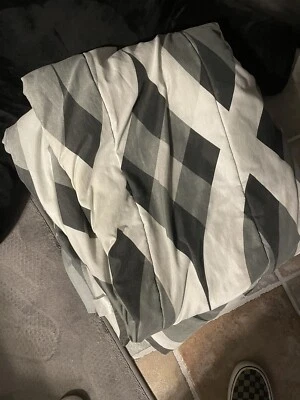 Edredón Queen gris/negro/blanco Foto 1 de 3