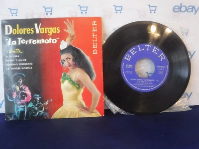 Dolores Vargas, La Terremoto, 1962 Belter 50.856 EP Latin  Flamenco Spain Foto 1 de 4