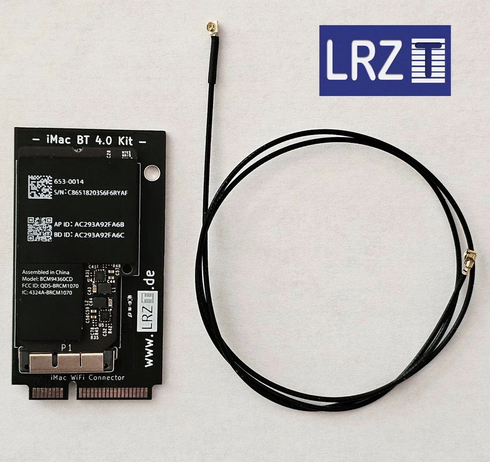 TOP! Apple iMac 2009-2011 WLAN Wifi AC Bluetooth 4.0 4.2 kit - HZL6000 Plug&Play - Bild 1 von 3