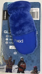 Head Thermalfur Fleece mittens blue Size SMALL New - Picture 1 of 2