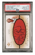 2002-03 UD  PSA 10 Sweet Shot Larry Bird Signatures Shots Auto Celtics SSP