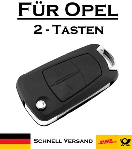 1x Carcasa Llave Plegable para Opel - Repuesto 2 Botones Mando a Distancia KS01 - Imagen 1 de 6