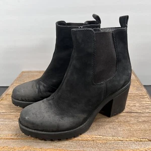 Vagabond Stiefel Damen 37 6 Schwarz Grace Chelsea Ankle Nubuk Lug Leder Chunky - Bild 1 von 13