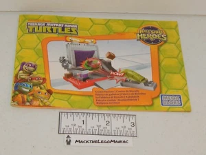 Mega Bloks Half Shell Heroes Cookie Factory TMNT Instruction Manual Only DMW49   - Picture 1 of 2