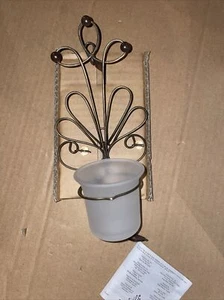 PartyLite Hanging Wire Candle Holder Beaded Open Box - Picture 1 of 6