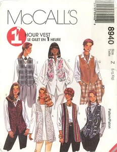 Gilet McCall's 8940 un'ora con chiusura a bottoni, orlo sagomato taglia L-XL TAGLIO COMPLETO - Foto 1 di 6