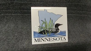 Marino Duluth Minn Common Loon Ceramic Tile Trivet - Picture 1 of 2