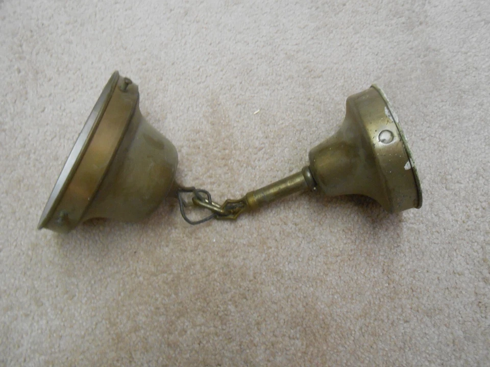 LUMINARIA ESCOLAR VINTAGE/SOPORTE DE PANTALLA DE LATÓN/TOLDO DE TECHO 14,5 Foto 1 de 1