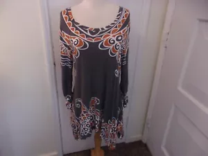 GRACE ELEMENTS TOP-SIZE LARGE-GRAY-3/4 SLEEVES - Picture 1 of 6