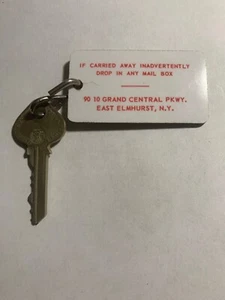 Sheraton Motor Inn Hotel Motel Room Key Fob & Key East Elmhurst Nueva York #409 - Imagen 1 de 2