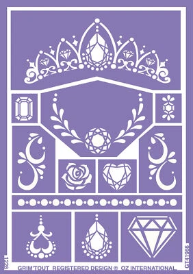 Stencil Of Makeup for Child Princess - Image 1 of 2