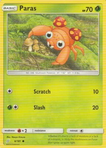 Pokémon TCG Paras 6/181 Pokemon Team Up NM/M - Picture 1 of 2