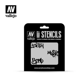 Street Art Nº1	ST-LET003 Vallejo Stencils New! - Picture 1 of 1