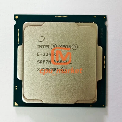 Intel Xeon E-2246G SRF7N 3.6-4.8GHz 6 Cores 12MB 80W LGA1151 CPU Processor - Image 1 of 3