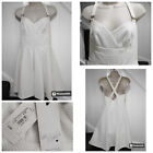 Lipsy London Love Michelle Keegan White Fit and Flare Size 12 New with Tags