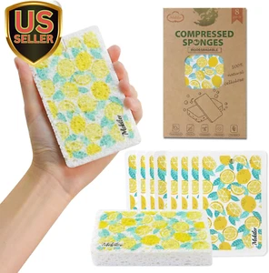 8 Pcs Kitchen Sponges, Non-Scratch Natural Dish Sponge, Compressed Cellulose ... - Picture 1 of 1