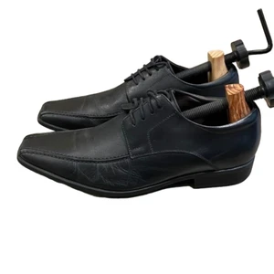 Di Pollini Black Lace-Up European Loafers Dress Shoes Mens Size EU 41 US 8 - Picture 1 of 12