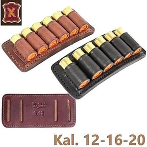 Cinturón Perro Cartucho Estuche Cal. 12-16-20 FUNDA de piel de vacuno; bolsillo de cartucho - Imagen 1 de 9