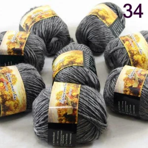 AIPYARN 8BallsX50gr Chunky Hand Shawls Rainbow Wool Knitting Crochet Yarn 34 - Picture 1 of 5