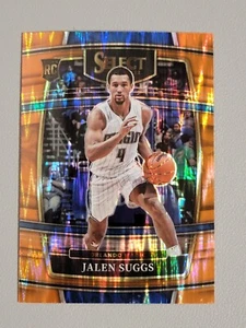 2021-22 Select Jalen Suggs Orange Flash Prizm Concourse Rookie RC #27 Magic - Picture 1 of 6