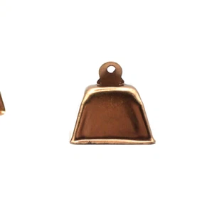 Small cow bell, copper color, crafts dolls animals miniature, vintage - Picture 1 of 9
