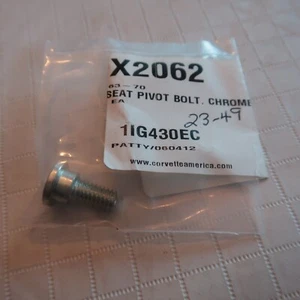 C2 C3 Corvette Seat Back Pivot Hinge Bolt 1963-1970E x2062 - Foto 1 di 2