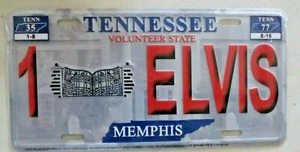 Elvis Presley Tennessee The King Metal Standard Size License Plate - Picture 1 of 6