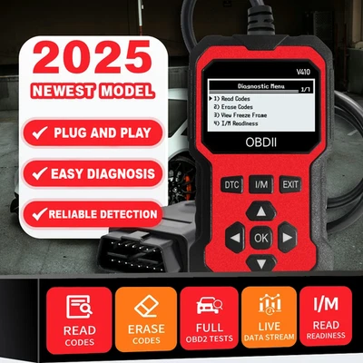 OBD2 Scanner Plug & Play Professional Car Diagnostic Tool and Engine Code Reader - Image 1 of 4