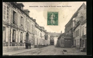 CPA Doullens, Rue Thélu et Vieille Eglise Saint-Pierre - Picture 1 of 2