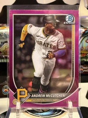 Bowman Chrome #24 Andrew McCutchen 2025 refractor fucsia/299 JW Foto 1 de 2