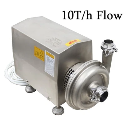 220V 10 Ton/h Flow 304 Food Grade Centrifugal Pump Sanitary Beverage Pump 2.2KW - Image 1 of 4